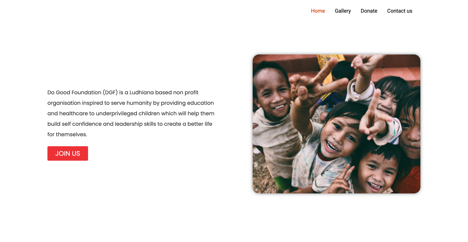Do Good Foundation — E-commerce Website Design by Coding's Art