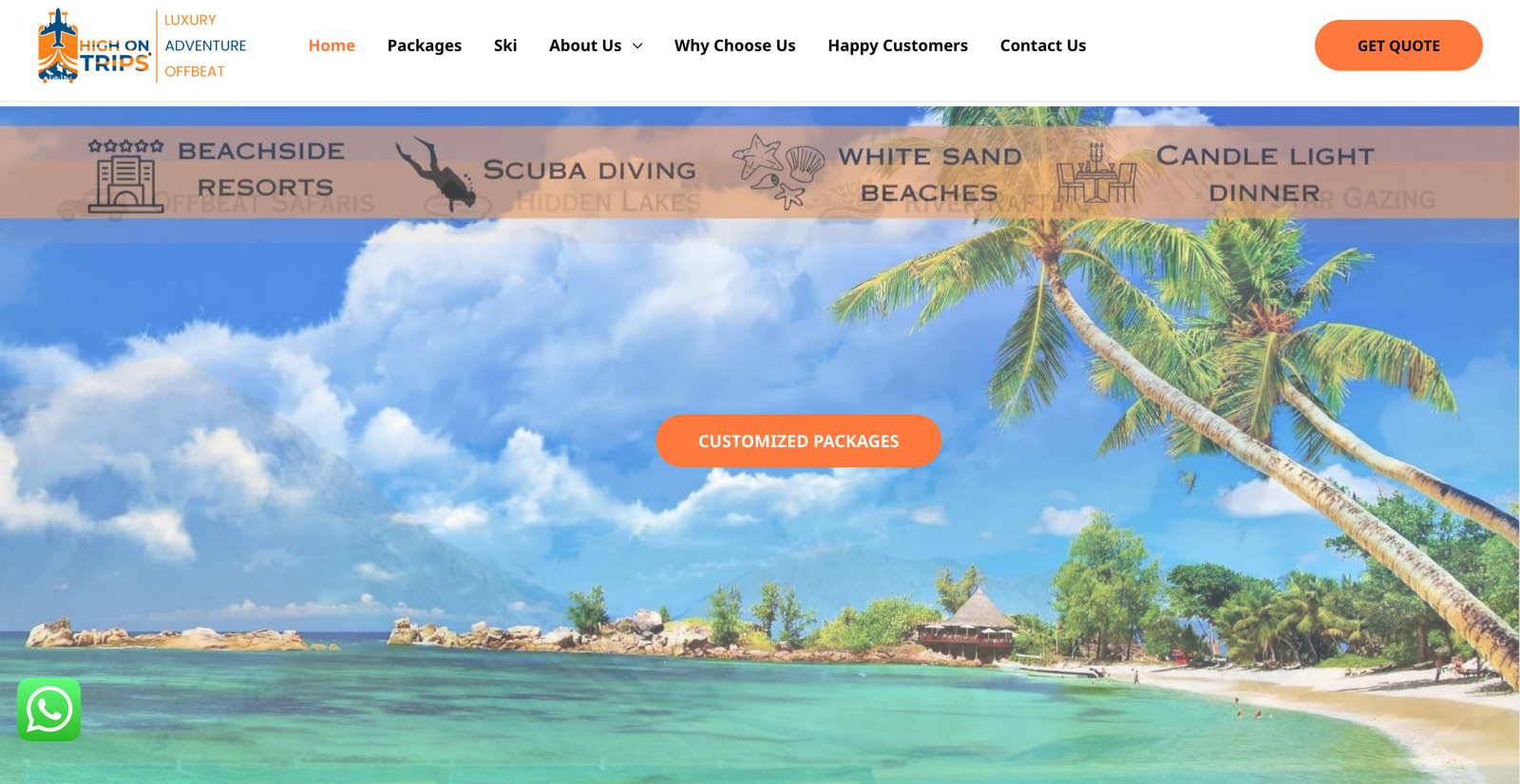HighOnTrips — Custom Web Design by Coding's Art